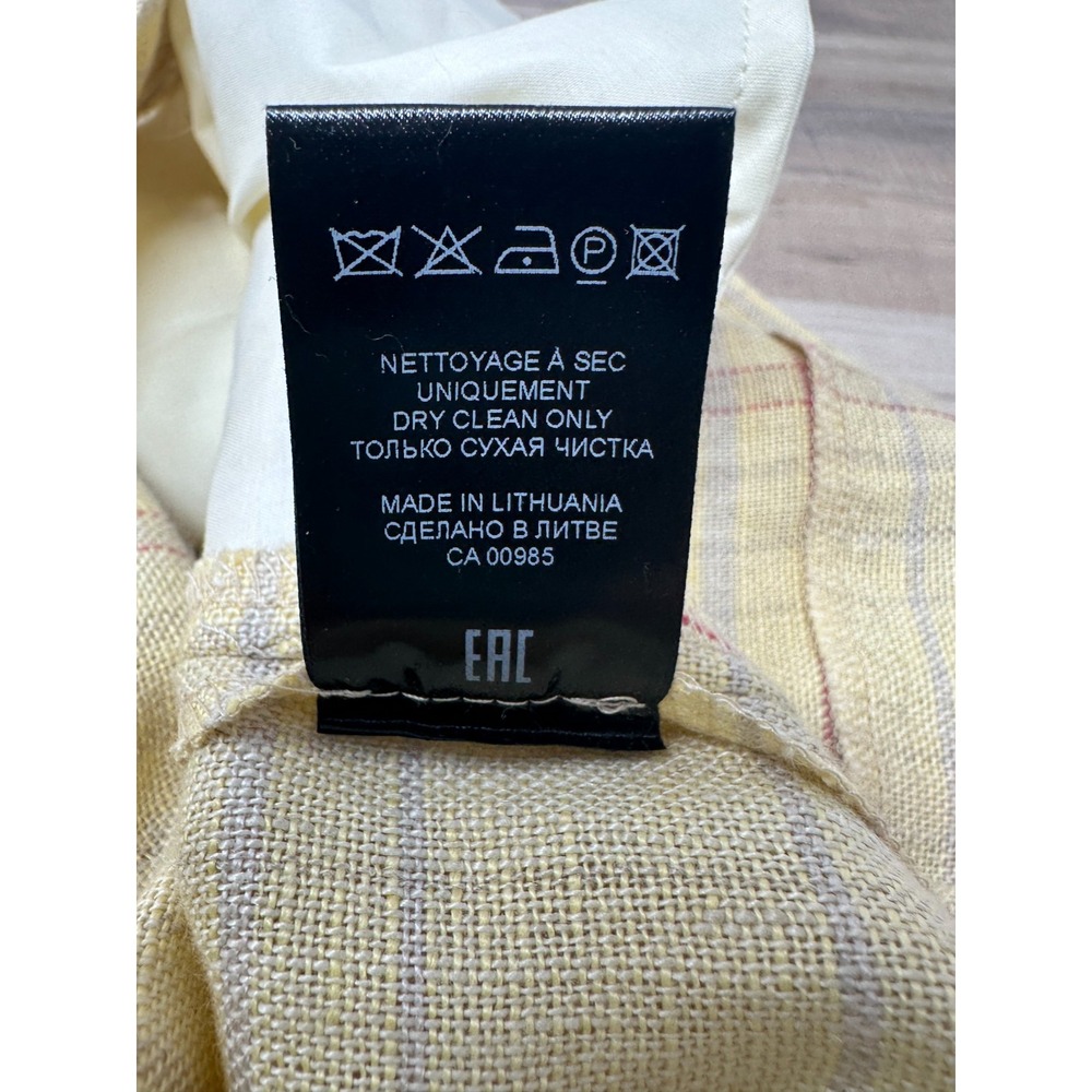Isabel Marant Yellow Plaid Jean Shorts - Picture 7 of 10
